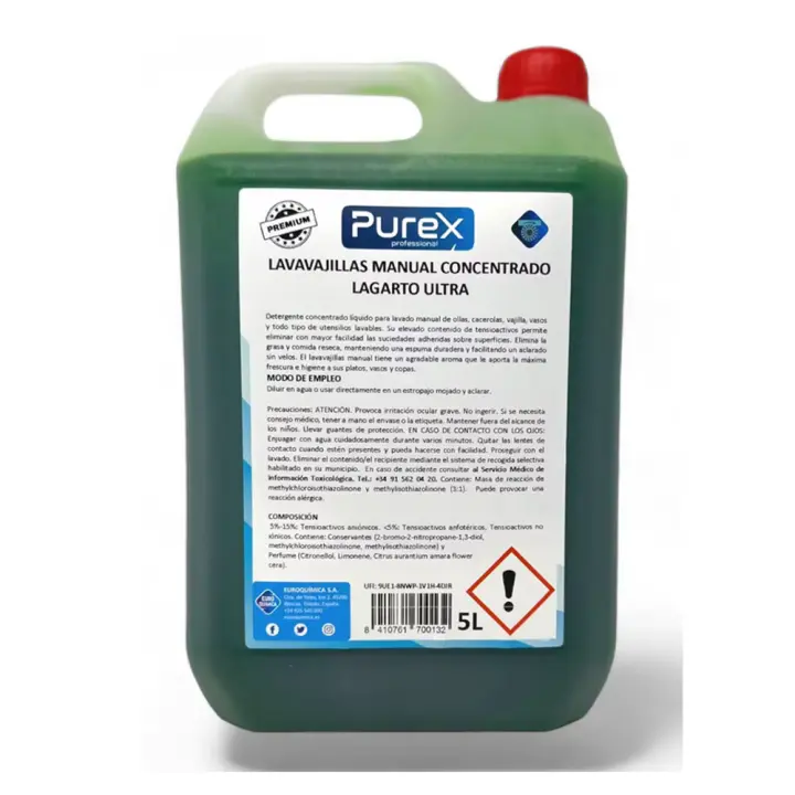 LAVAVAJILLAS MANUAL LAGARTO PUREX 5L - 1