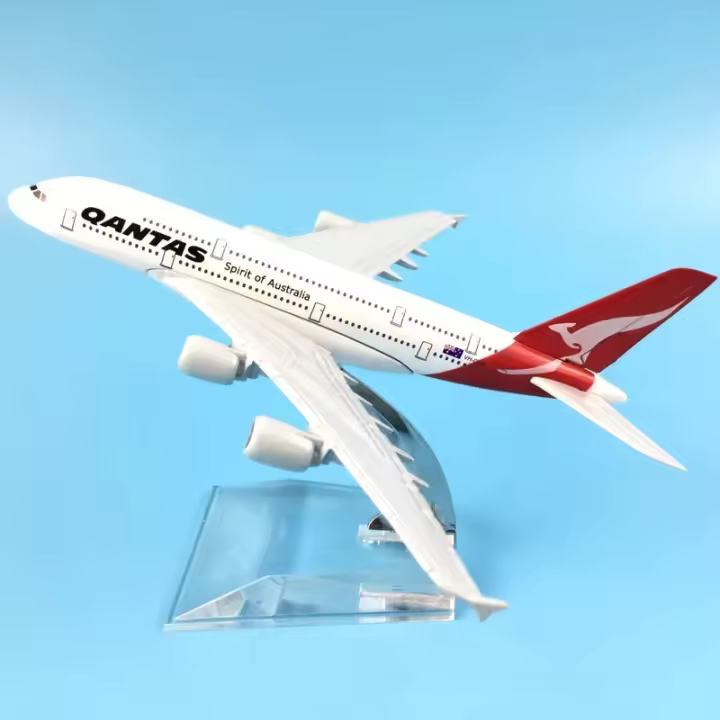 Modelo De Avión En Miniatura Airbus A380 Spirit of Australia Qantas 1/400 Escala Aleación De Metal 16cm Decoración Regalo Para Niños Colección - 1