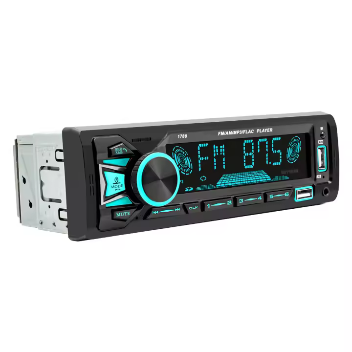 SINOVCLE Radio de Coche Bluetooth MP3 Player Sintonizador FM con Control remoto - 1