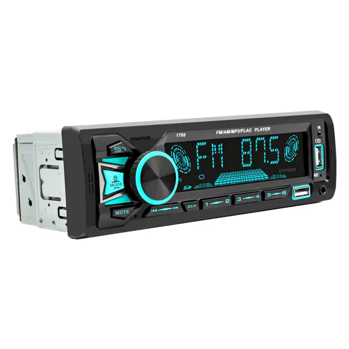 Radio de Coche Bluetooth MP3 Player Sintonizador FM con Control remoto - 1