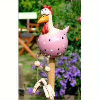 Figuras De Gallo Con Piernas Largas Creativas En Resina ABS Escultura Para Jardín Decoración De Jardín Con Ojos Grandes Y Divertida Para Patio Y Exterior - details 5