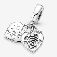 Charm colgante con candado de corazón de Pandora Rose - Momentos compatibles - Joyas impresionantes para mujer - Fabricado en plata de ley，Incluye Caja Original - details 1