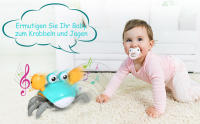 Cangrejo Juguete Bebe Juguetes Niños 1 2 Año, Juguetes Bebes 3-6-12 Meses Regalo Niña 1 2 Años Cangrejo Tummy Time Regalos Originales Cumpleaños Bebes 1 Año Juguetes para Bebe - details 1