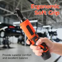 Llave de impacto inalámbrica, herramienta eléctrica recargable de trinquete de ángulo recto de 3/8 pulgadas, 18V,Trinquete recto, llave inglesa, herramienta eléctrica de accionamiento - details 0