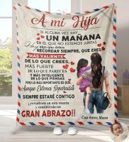 Manta De Flannel Suave Para Hija Hijo Niece Nephew Del Papá Mamá Regalos De Cumpleaños Manta De Sofa Cama En Español - details 6