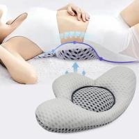 Almohada De Lumbar Con Recuperación Rápida Para Mejorar La Postura Espinal Almohada De Buckwheat 3D Para Dormir Soporte Funcional Para La Cama - details 10