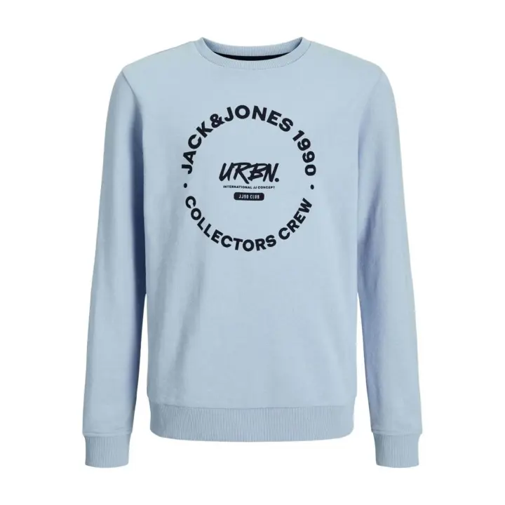 JJSIMON SWEAT CREW NECK Chambray Blue - 1
