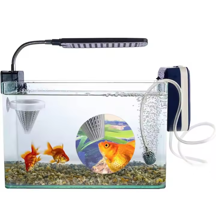 2Pcs Copo De Plástico Para Alimentación De Acuarios Transparente Para Cangrejos Y Nematodos Alimentos Vivos Para Peces - 1