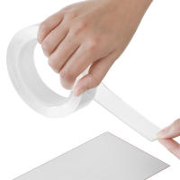 Cintas Adhesivas Doble Cara Transparentes 1/2/3/5M Reutilizables Impermeables Para Baño Y Hogar Nano Papeles De Parede Sin Rastro - details 5