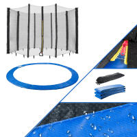 AREBOS Trampolin Sicherheitsnetz + Randabdeckung Randschutz 305 cm 8 Stangen - details 12