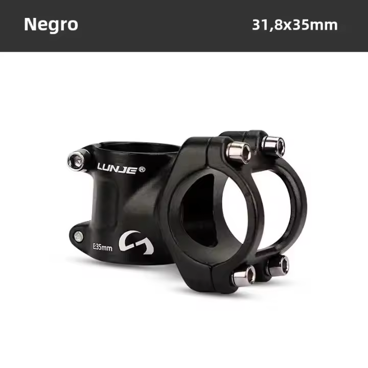 MTB Stem 31.8/25.4mmx35mm Soporte Corto Para Bicicleta De Montaña Y Carretera Piezas De Bicicleta Aluminio Altura 26-35mm - 1