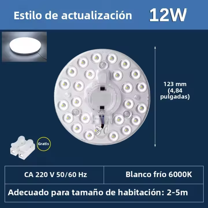 Luz De Techo LED Panel Reemplazo Módulo LED Redondo Ahorro De Energía 12W 18W 24W 36W 48W 72W Fuente De Luz LED AC220V Para Iluminación Doméstica - 1