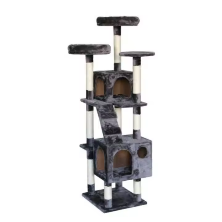 Árbol Rascador para Gatos Freedog - Construcción Estable y Sólida - Altura 140 Cm - 1