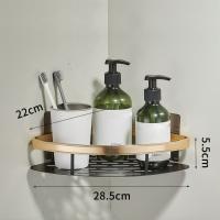 Organizador De Baño Y Cocina Estante De Ducha En Acero Inoxidable Soporte Para Shampoo Estante De Esquina Montado En La Pared Accesorios De Baño Y Cocina - details 1