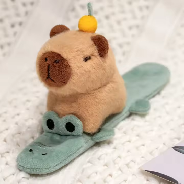 Capybara Plushie De Peluche Para Muñeca Pulsera De Muñeca Divertida Y Creativa Regalo Divertido Para Adultos Y Adolescentes - 1