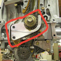 Guía De Cadena De Tiempo Inferior Universal En Aluminio Para K20 K24 K SERIES RSX SI TSX CRV PQY Pieza De Motor De 4 Cilindros - details 0