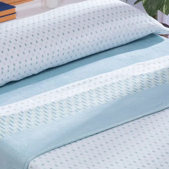Sabanas de Coralina Marca Karamelo Cama 160 Ropa de cama Invierno Muy suave al tacto brinda mucho abrigo y protección del frío Bajera Encimera y  Dos Fundas de Cojín - 1