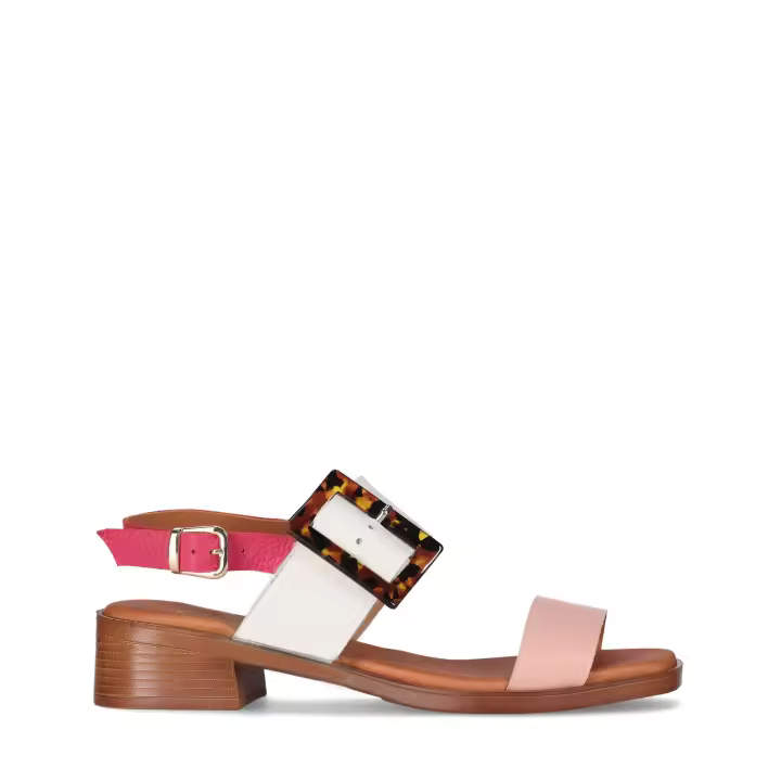 Chika10 Leather BINKA 04 Sandalia de Tacón Rosa/Pink - 1