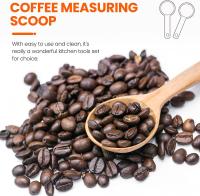 Cuchara de madera para café en madera de haya, para medir granos de café, granos enteros, granos molidos o té, 15 ml - details 0