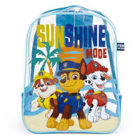 Mochila de Playa Paw Patrol 31cm, Bolsa Playa Transparente con Rejilla La Patrulla Canina, Mochila Infantil para Niñas, Regalo Cumpleaños, Piscina, Camping, Campamento, Vacaciones, Color Azul - details 1