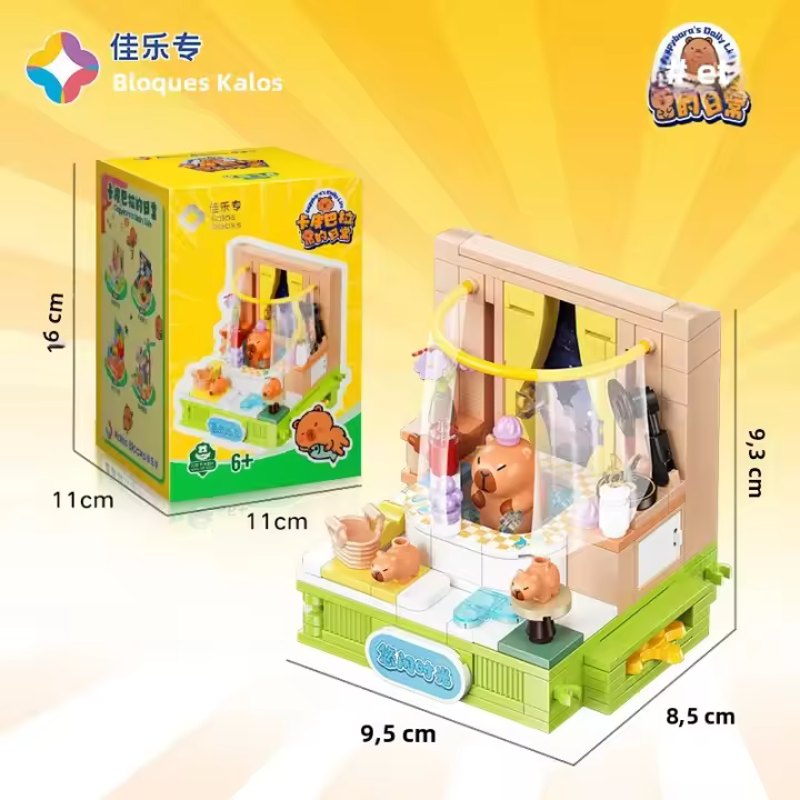 Juguetes De Bloques Profesionales Jiale Delfín Capibara Divertido Y Lindo Bloque De Mano Trendy Para Adultos Material Plástico Empaque Elegante Regalos - 1