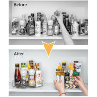 Organizador De Giradiscos Multifuncional Transparente Ecológico Para Cocina Repostería Condimentos Organizador De Maquillaje Rotativo De Plástico - details 8