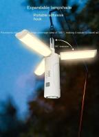 Lámpara Portátil Recargable Impermeable Para Camping Iluminación Exterior Plegable Con Fuerte Succión Magnética Emergencia Viaje Luz De Tenda - details 0