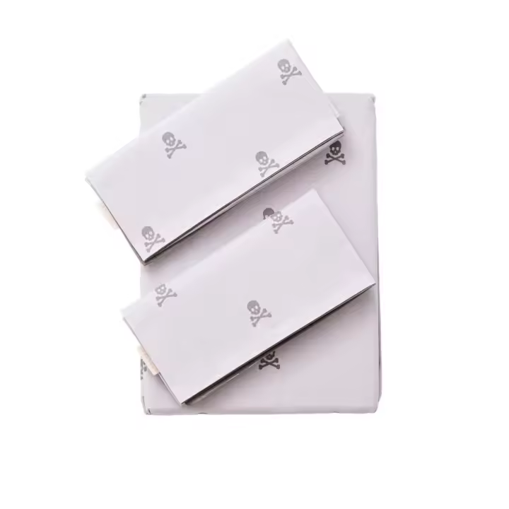 Scalpers Home Juego de Cama Reversible 100% Algodón Percal, Funda Nórdica 240x220 y Fundas Almohada 50x85cm - Gris Oscuro y Gris Claro Calaveras - 1