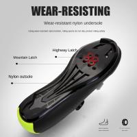 Zapatos De Ciclismo Profesionales Para Hombres MTB Con Cierre Self-Locking Zapatillas De Bicicleta Al Aire Libre Ultraligeros Para Carreras En Carretera Con Placa SPD - details 5