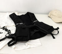 Bolsa De Pecho Hip-hop Para Hombres Ropa De Calle Impermeable Táctico Vestido Bolsas De Almacenamiento Con Bolsillos De Nylon - details 11