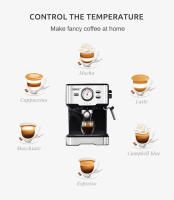 Cafetera HiBREW H5 de 1050W, Máquina de Café Espresso y Cappuccino Semi-Automática de 20 Bares, Capacidad de 1.5L, Pantalla de Temperatura - details 3