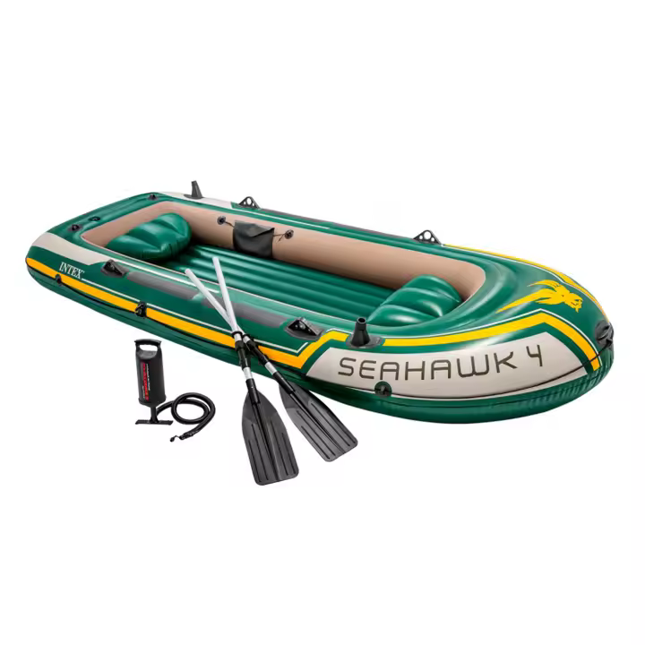 Barca hinchable Intex, Barca Seahawk, Barca hinchable INTEX Seahawk 2 & remos - 236x114x41 cm, Barca hinchable INTEX Seahawk 3 & remos aluminio - 295x137x43 cm, Barca hinchable INTEX Seahawk 4 con remos 351x145x48 cm - 1