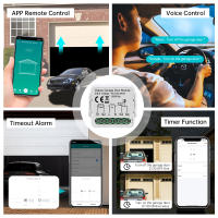 Módulo Controlador Inteligente Para Puerta De Garage Tuya WIFI/Zigbee Compatibilidad Con Alexa Google Home Assistant Siri Voceado Control - details 7