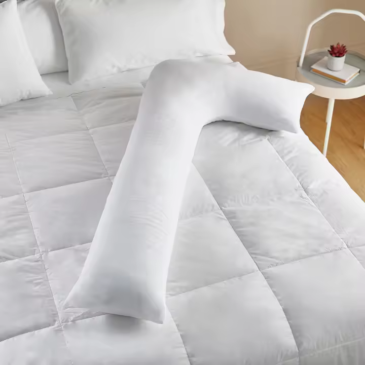 Pikolin Home - Almohada para Abrazar Antiácaros - De fibra, Doble Funda 100% Algodón, Firmeza Media - 1