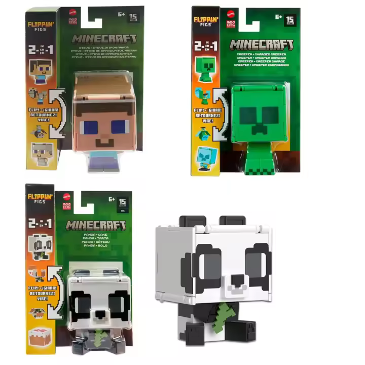Figura Minecraft Intercambiable 2 en 1 HTL43 MINECRAFT MATTEL - 1