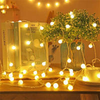 Cadena De Luces LED De Bola Con Batería 6M Para Decoración De Jardín Fiesta Bodas Y Navidad Autónoma Apto Para Exterior - details 6