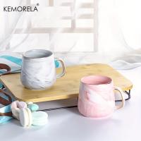 KEMORELA Taza De Café Creativa De Cerámica Con Borde Dorado 400ml Ideal Para Desayuno Regalo De Vacaciones Taza De Mano - details 4