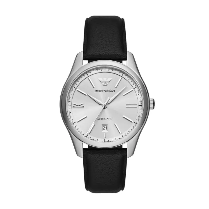 Emporio Armani Reloj LEATHER，BLACK，AUTOMATIC/3 HAND DATE AR60077 - 1