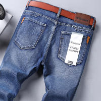 Wthinlee Jeans Para Hombre Negocios Casual Stretch Denim Azul Y Negro Trasero Recto Moda Primavera Verano Ropa De Marca - details 11