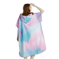 Poncho Toalla Rápida De Secado Microfibra Para Playa Y Natación Robe De Baño Para Adultos Con Capucha Toalla De Natación A4 - details 5