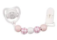 Arias Set Chupete con Cadena Piezas de Madera y Pinza Blanca para muñecos Arias 6400 - details 0