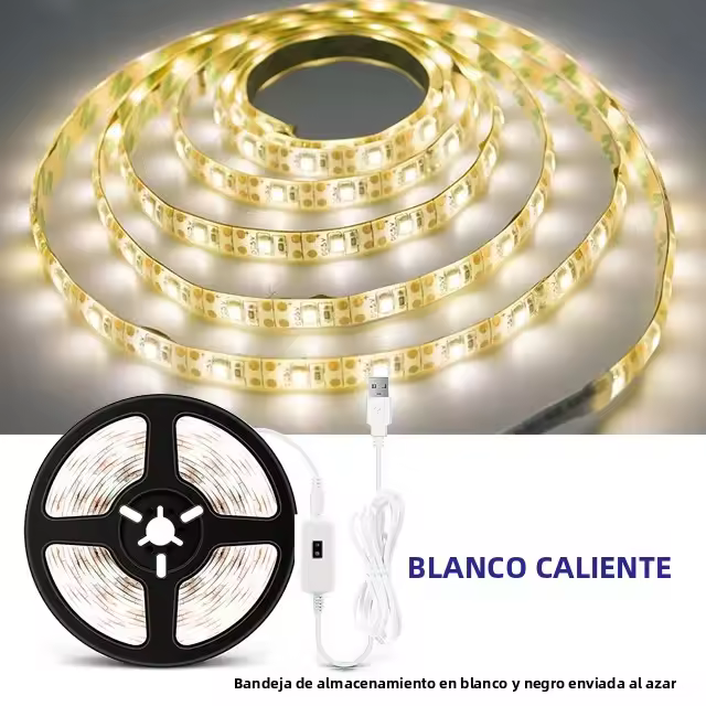 Tira De Luces LED 5V Con Sensor De Movimiento USB 60LED/M Para Decoración De Habitaciones Iluminación De Cocina Cinta De Diodos Emitentes De Luz - 1