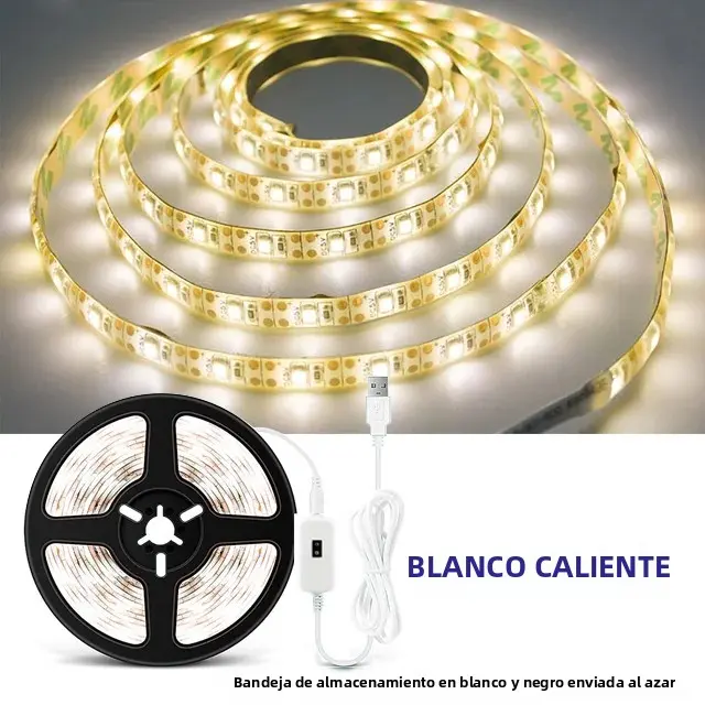 Tira De Luces LED 5V Con Sensor De Movimiento USB 60LED/M Para Decoración De Habitaciones Iluminación De Cocina Cinta De Diodos Emitentes De Luz - 1