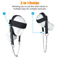 Correa Ajustable Para Cuello Y Cabeza Con Cadena Para Gimnasio Doméstico Levantamiento De Pesas Bodybuilding Ejercicio Con Barril - details 3