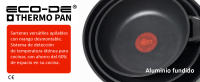 Eco-De Thermo Pan Sarten de 20 cm con Mango Extraíble - Antiadherentes con Indicador de Temperatura, Aptas para Horno y Lavavajillas, Compatibles con Inducción, Gas y Vitrocerámica - Aluminio Fundido de Alta Durabilidad - details 1