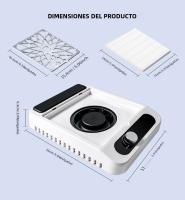 Colector De Polvo De Uñas Profesional Con Aspiradora De Uñas Removible Filtro Para Salon De Uñas Y Pintauñas - details 6