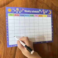 Calendario Magnético Para Nevera Planificador Semanal Y Mensual Tablero De Pizarra Blanca Con Sticker Para Mensajes Menú - details 4