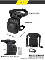 Bolsa De Pierna Para Motocicleta Impermeable Para Hombres Y Mujeres Bolsa De Cintura Casual Para Ciclismo Viajes Escalada Al Aire Libre Con Material EVA Y Poliéster - details 5