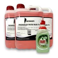 Detergente Liquido Fregasuelos Karawan de 5 Litros Frutos Rojos TR + Regalo - details 2