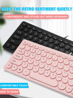 Teclado De Ordenador Mini Con Interfaz USB Teclado De Oficina Para Laptop Y Computadora De Escritorio Silencioso Y Con Cable - details 0